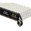 Picture of TABLE CLOTH HAPPY BIRTHDAY BLACK 137X183CM